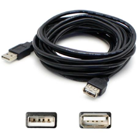 ADD-ON Addon 5 Pack Of 15.24Cm (6.00In) Usb 2.0 (A) Male To Female, PK5 USBEXTAA6INB-5PK